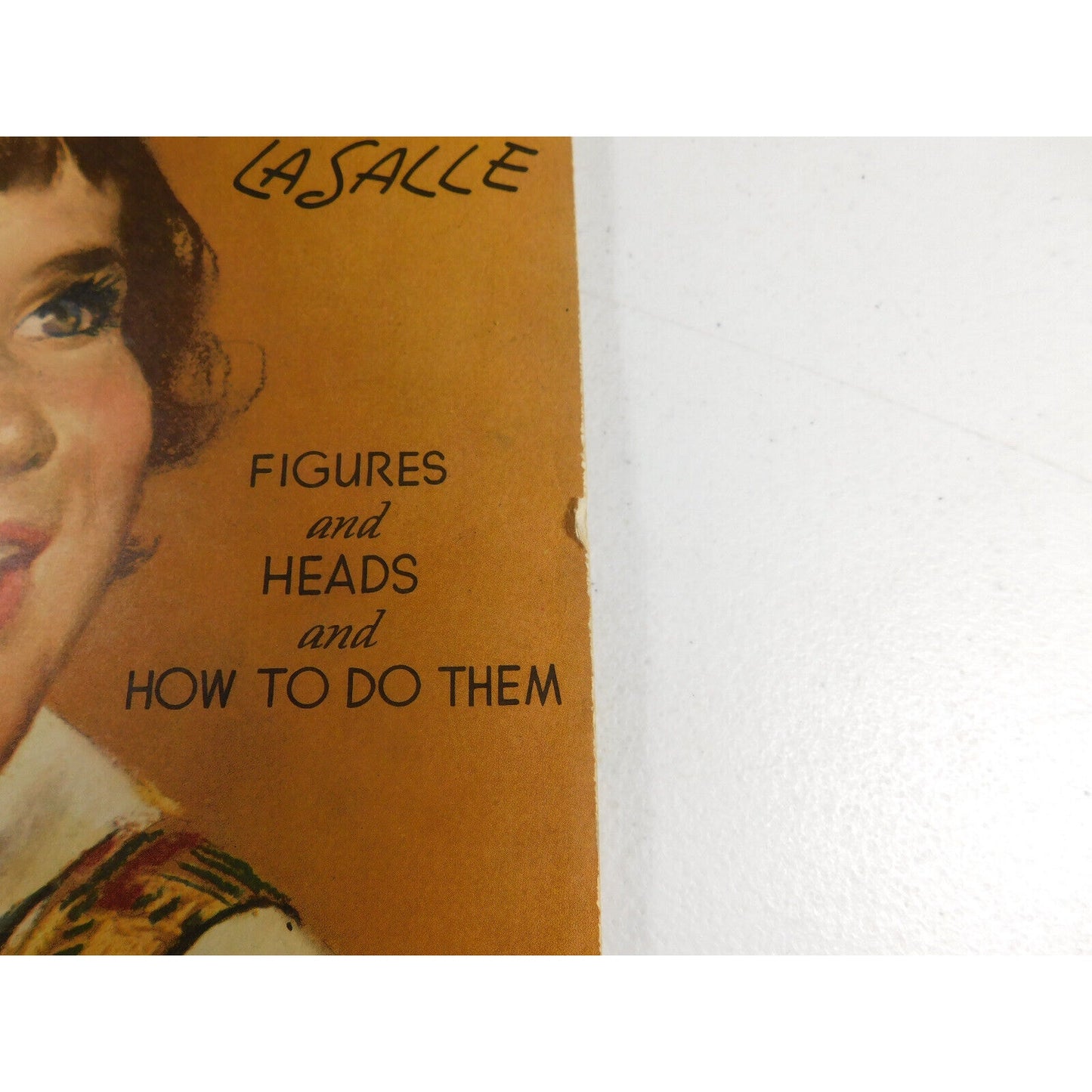 Vintage Drawing in Charcoal with Charles La Salle Art Book