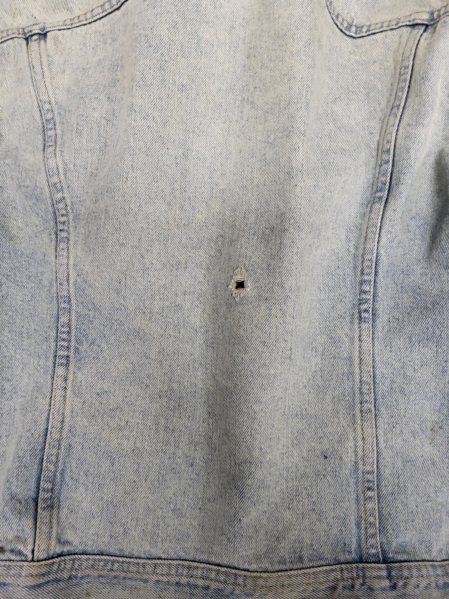 Vintage Lee Distressed Jean Jacket Size 44R