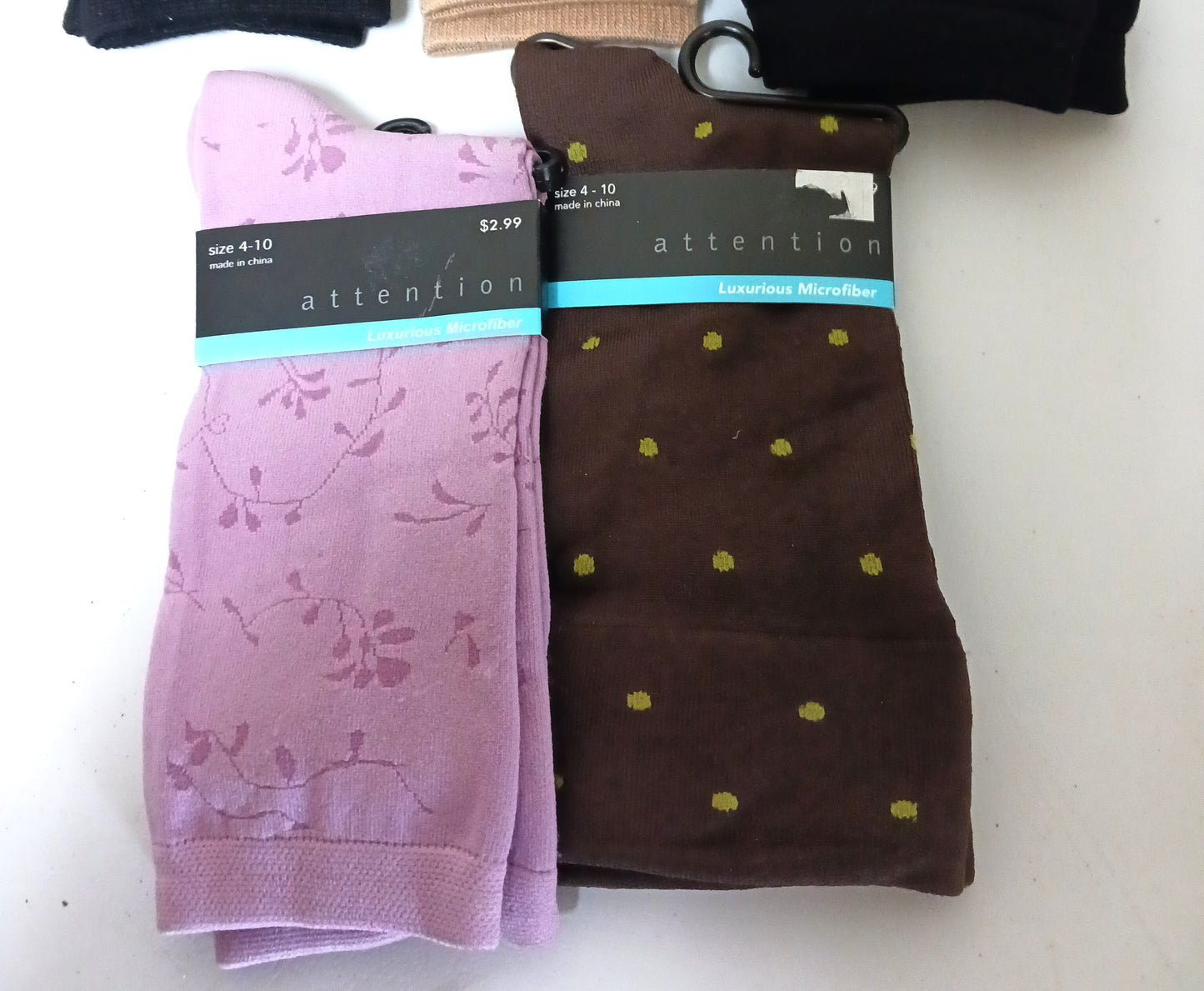 5 Pair of Attention Brand Ladies Socks Size 4-10 New