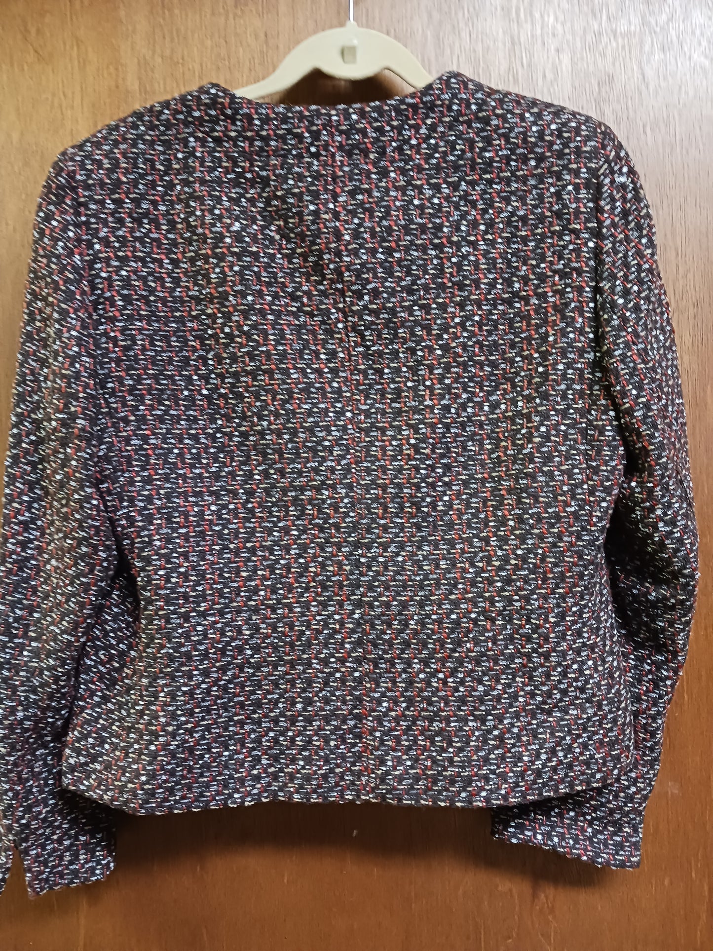 Vintage Evan Picone Wool Blend Tweed Jacket Blazer Women's Size 14