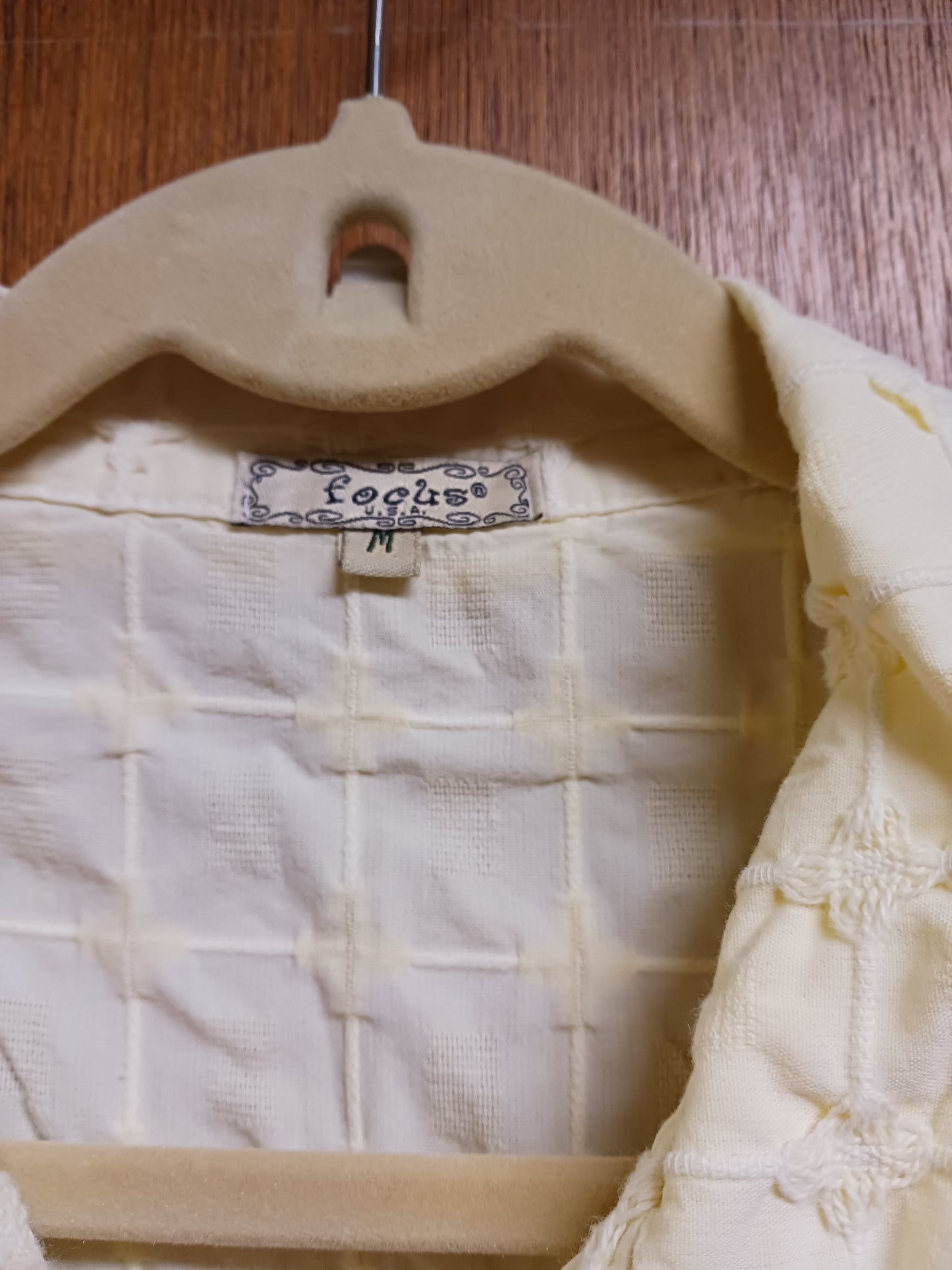 Vintage Focus Womens Jacket with Applique Size Med