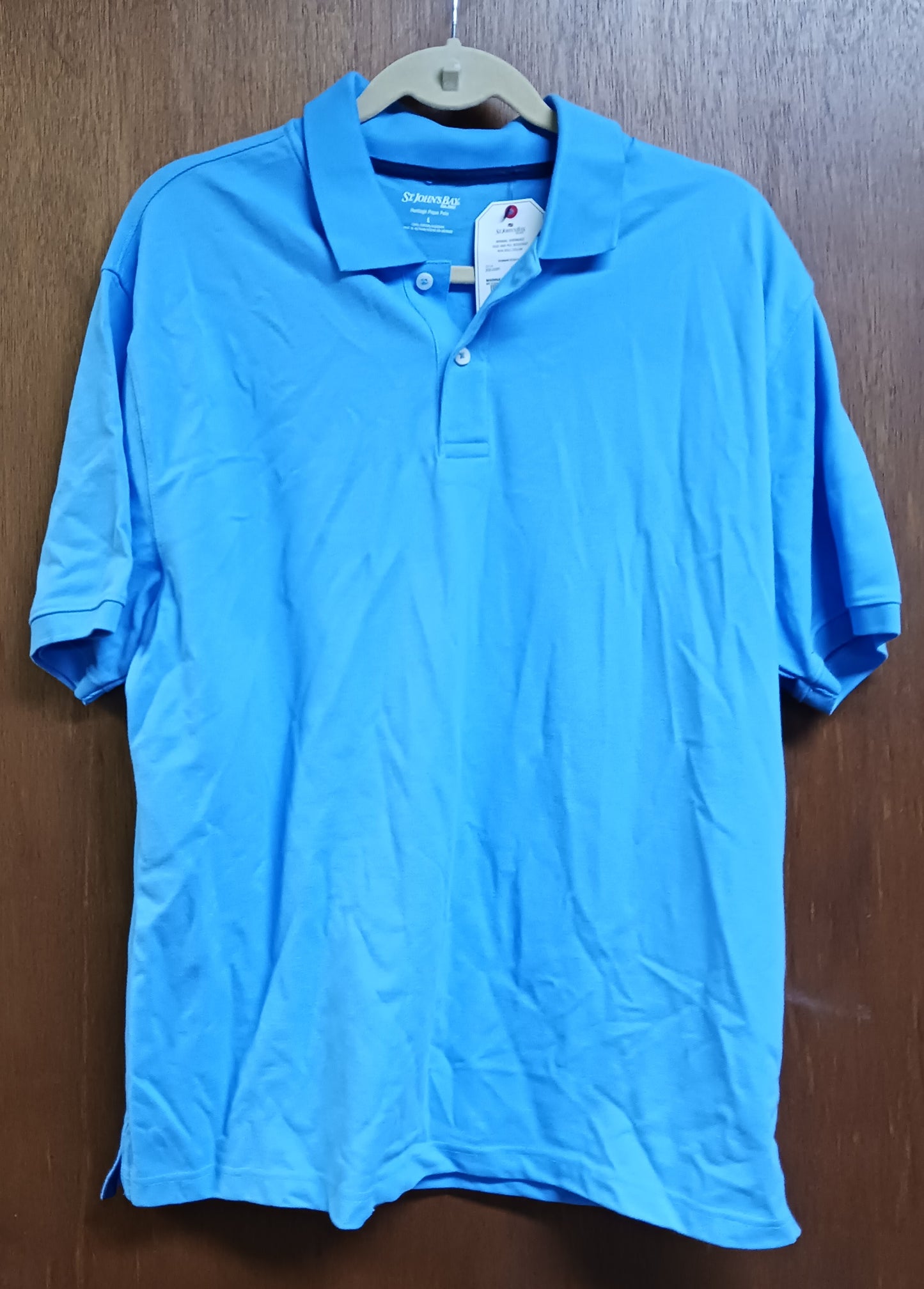 St John's Bay Men's Heritage Polo Golf Shirt Size Large New