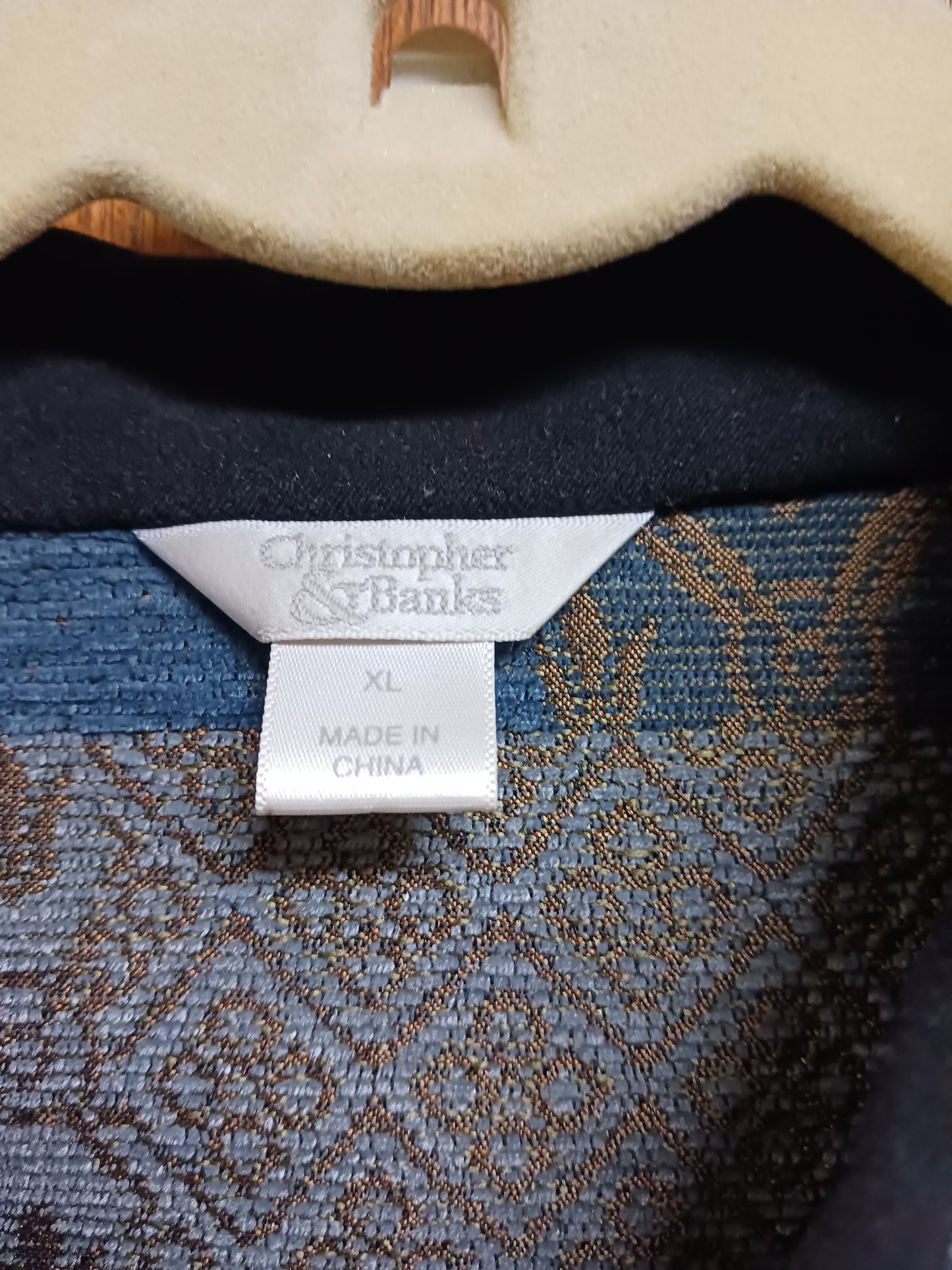Christopher and Banks Women's Tapestry Blazer Jacket Size Large