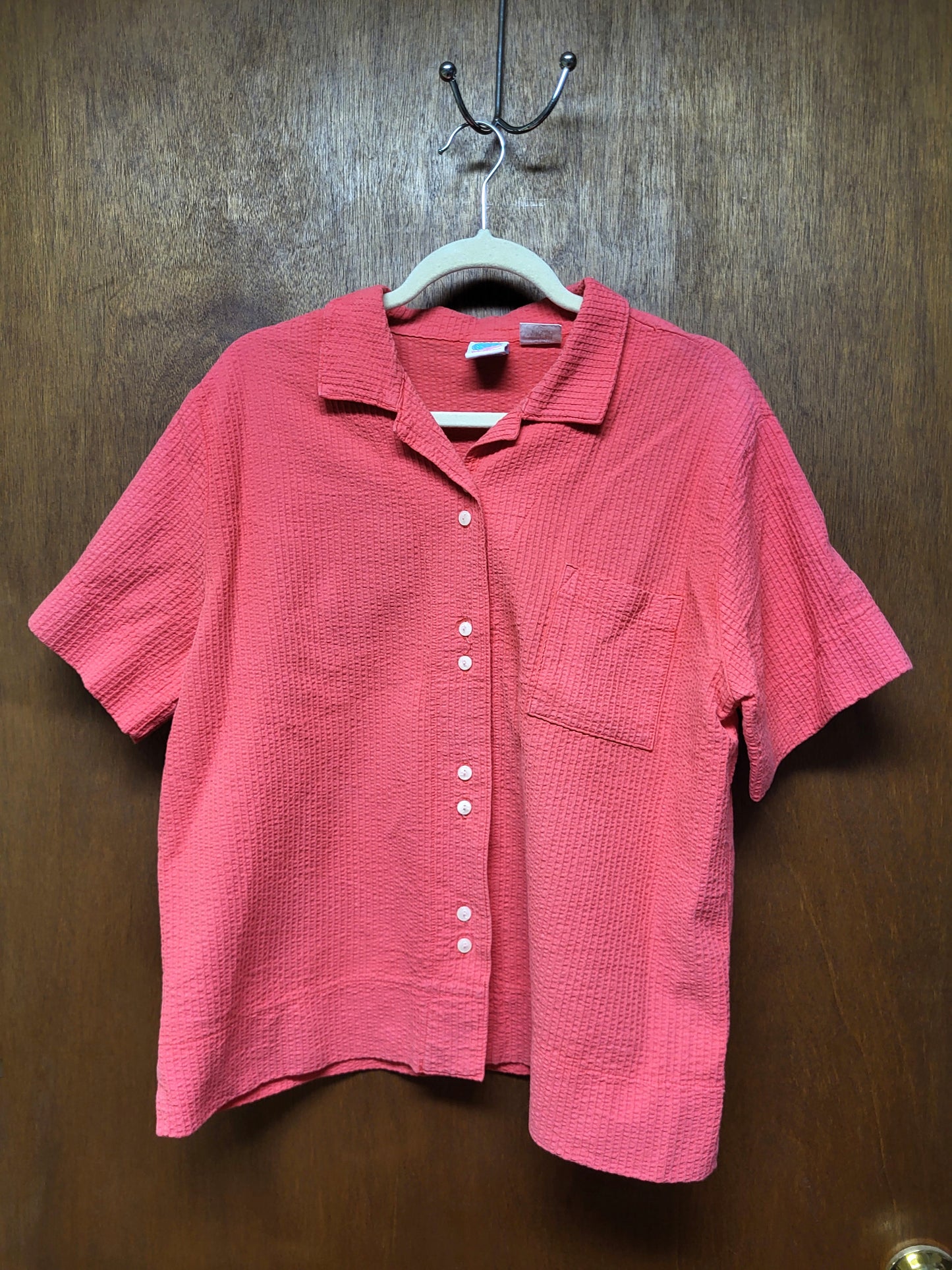 Vintage WEK Womens Button Up Shirt Size Large