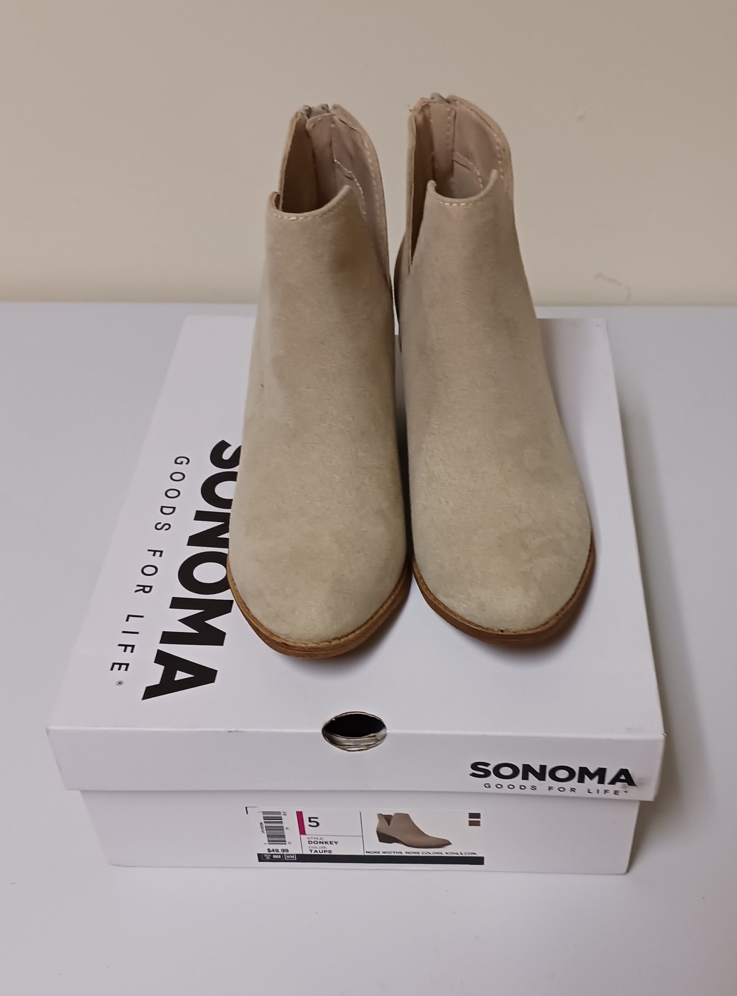 Sonoma Taupe Donkey Ankle Boots Size 5 thepurplecat thepurplecat (199)