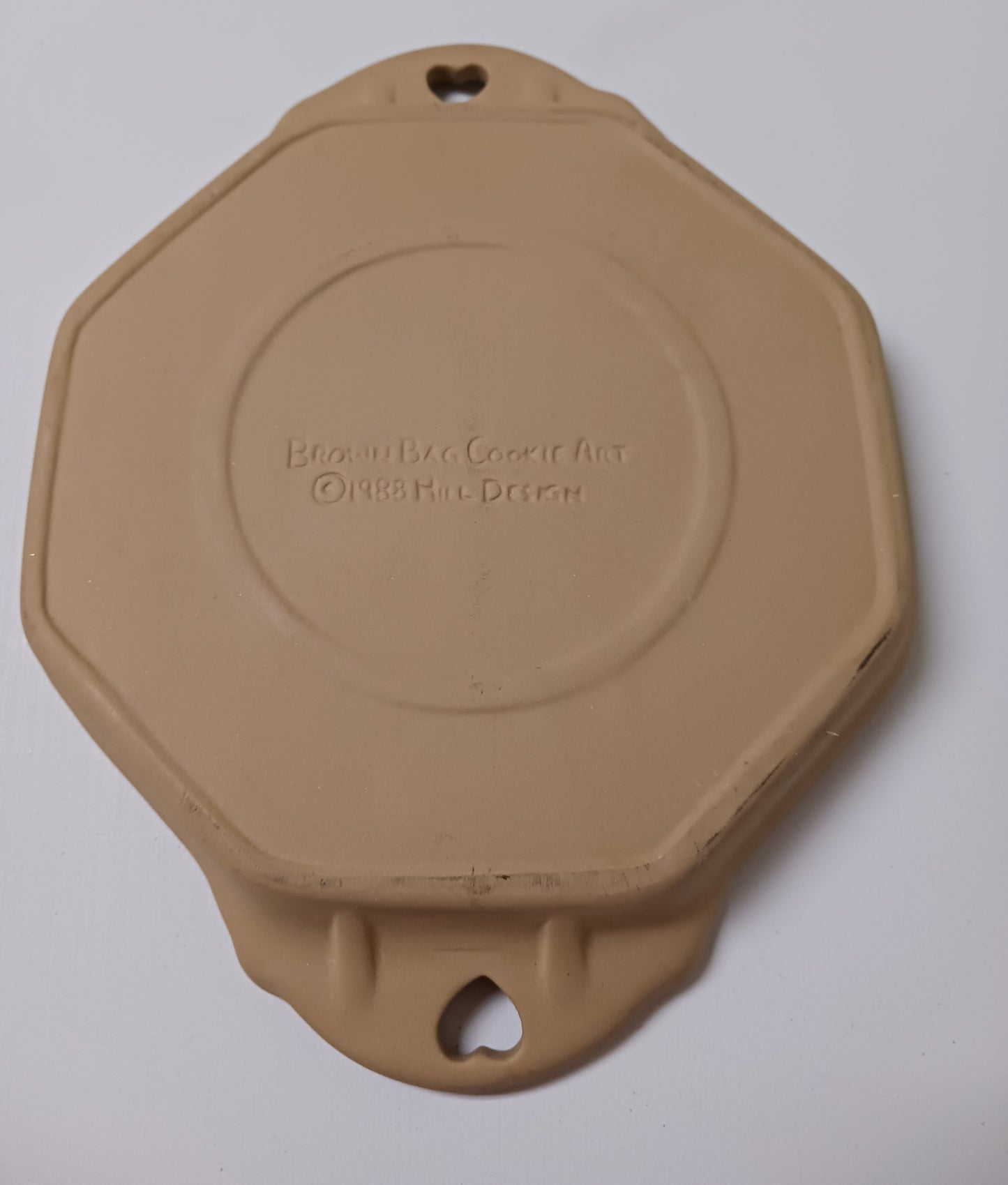1988 Brown Bag Cookie Art Mold Stone Spring Flowers
