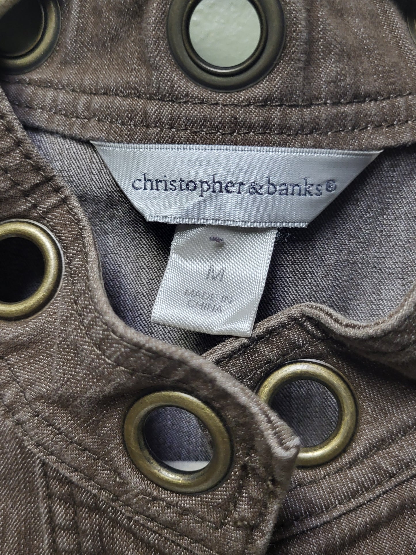 Chistopher & Banks Brown Vest Size Medium