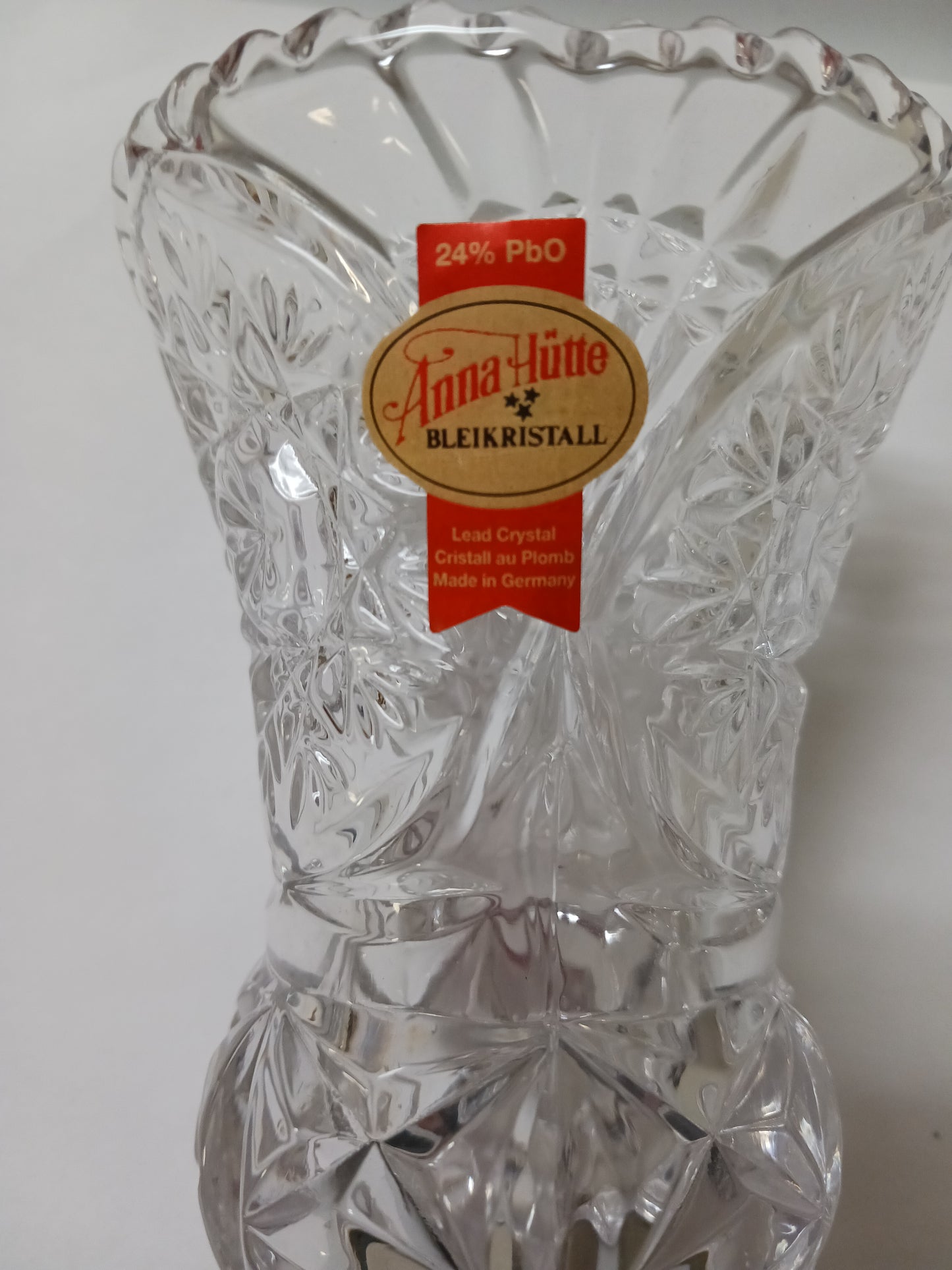 Vintage Anne Hutte Crystal Vase