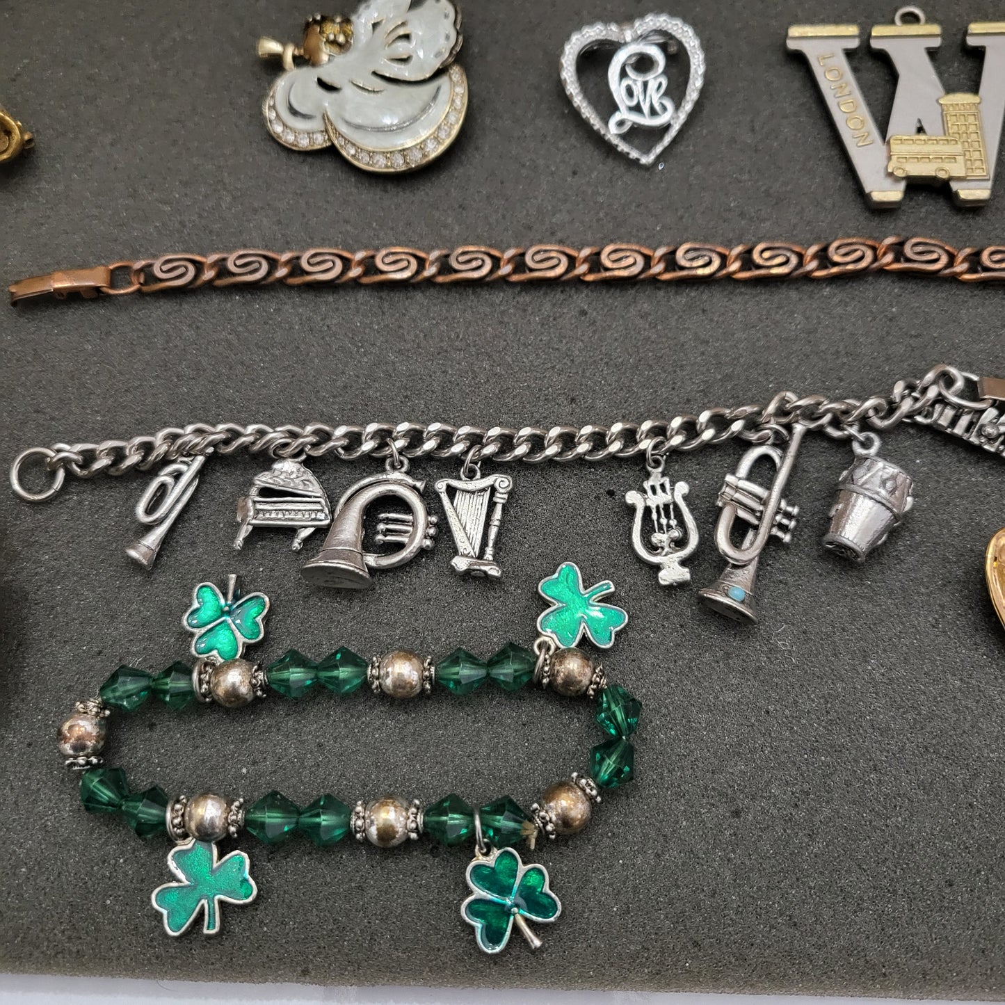 Estate Sale Jewelry Lot Pins Bracelets Necklaces Vintage to Now Mixed