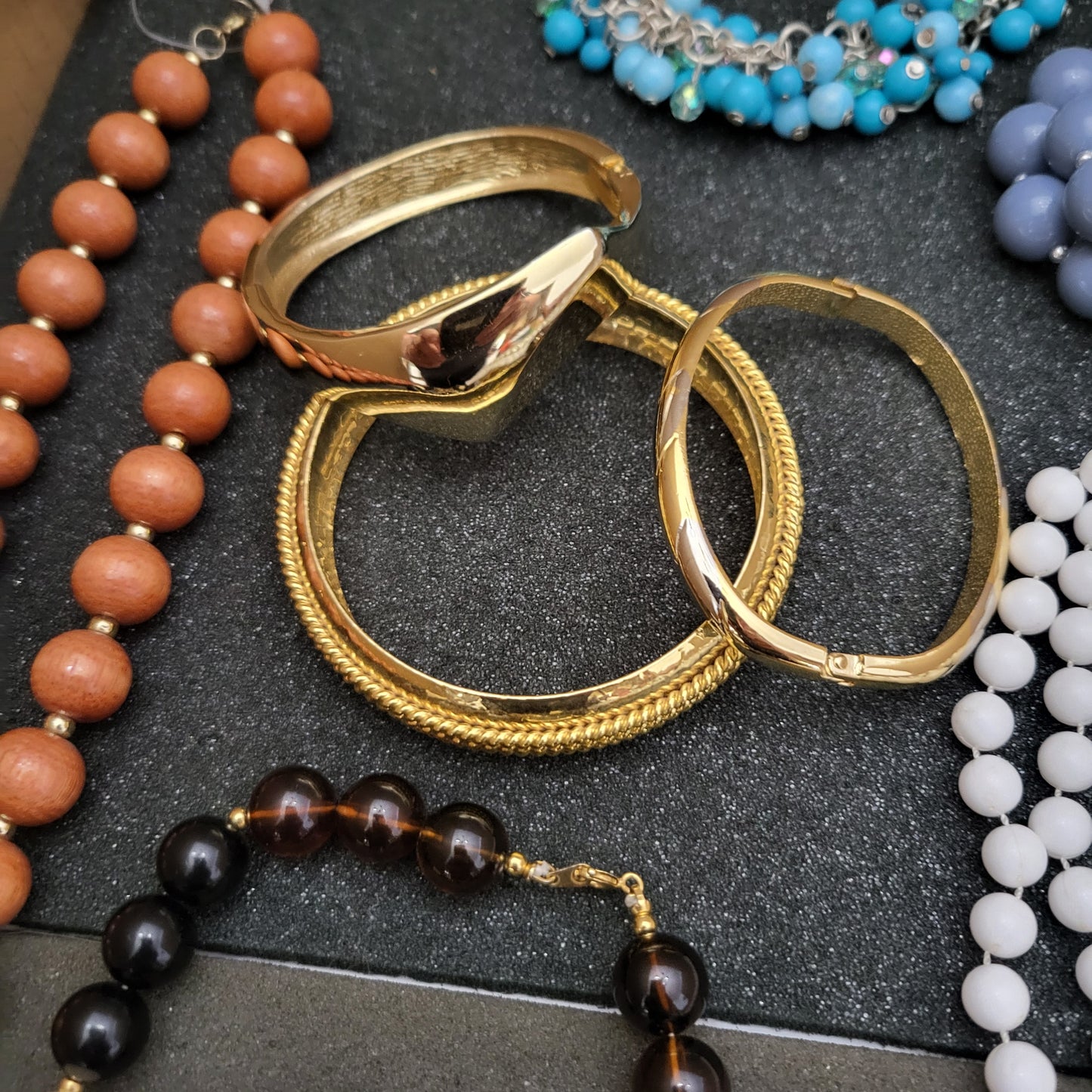 Estate Sale Jewelry Lot Pins Bracelets Necklaces Vintage to Now Mixed