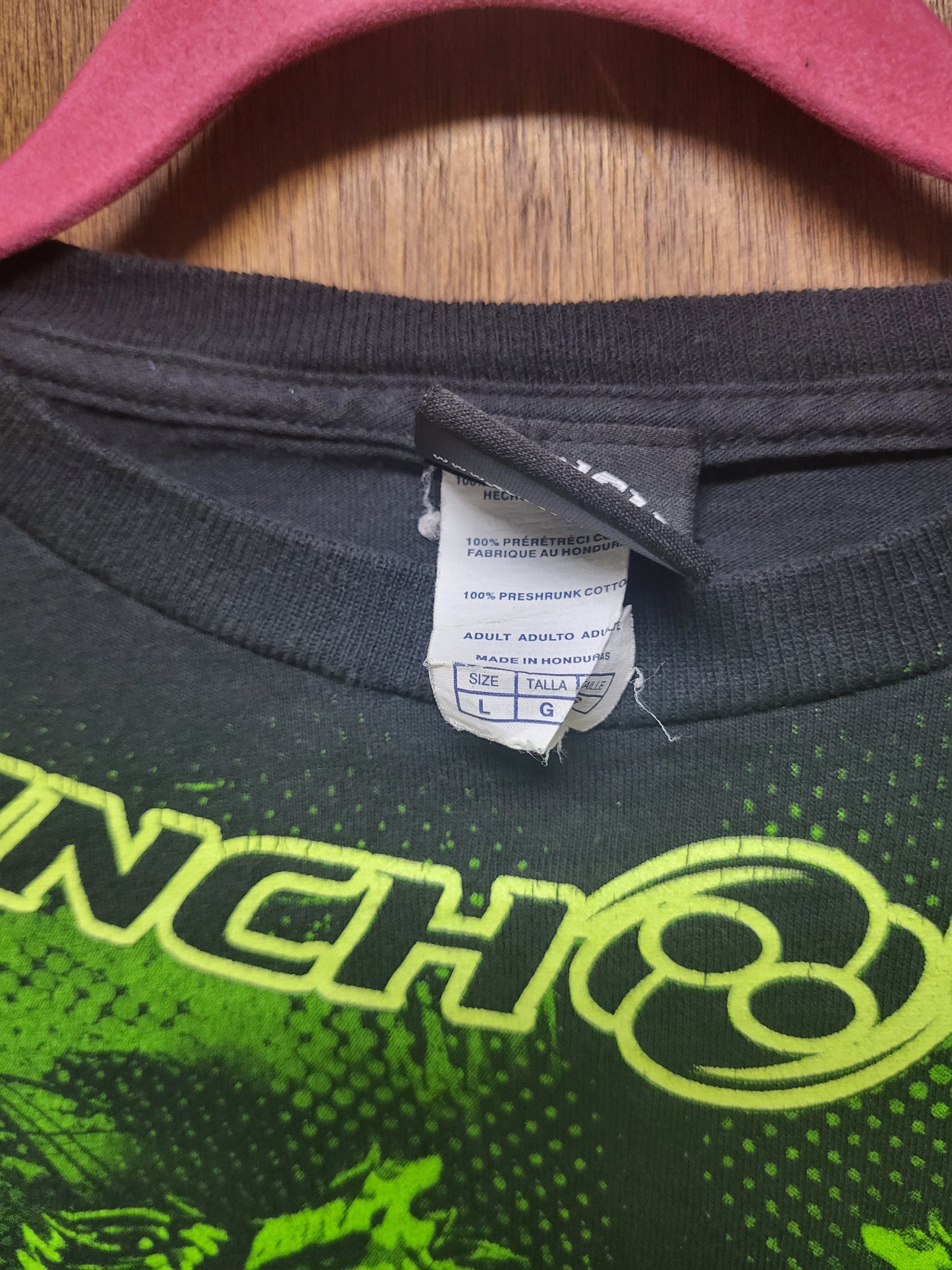 Clinch Gear Hendo Black and Green Shirt Size Large
