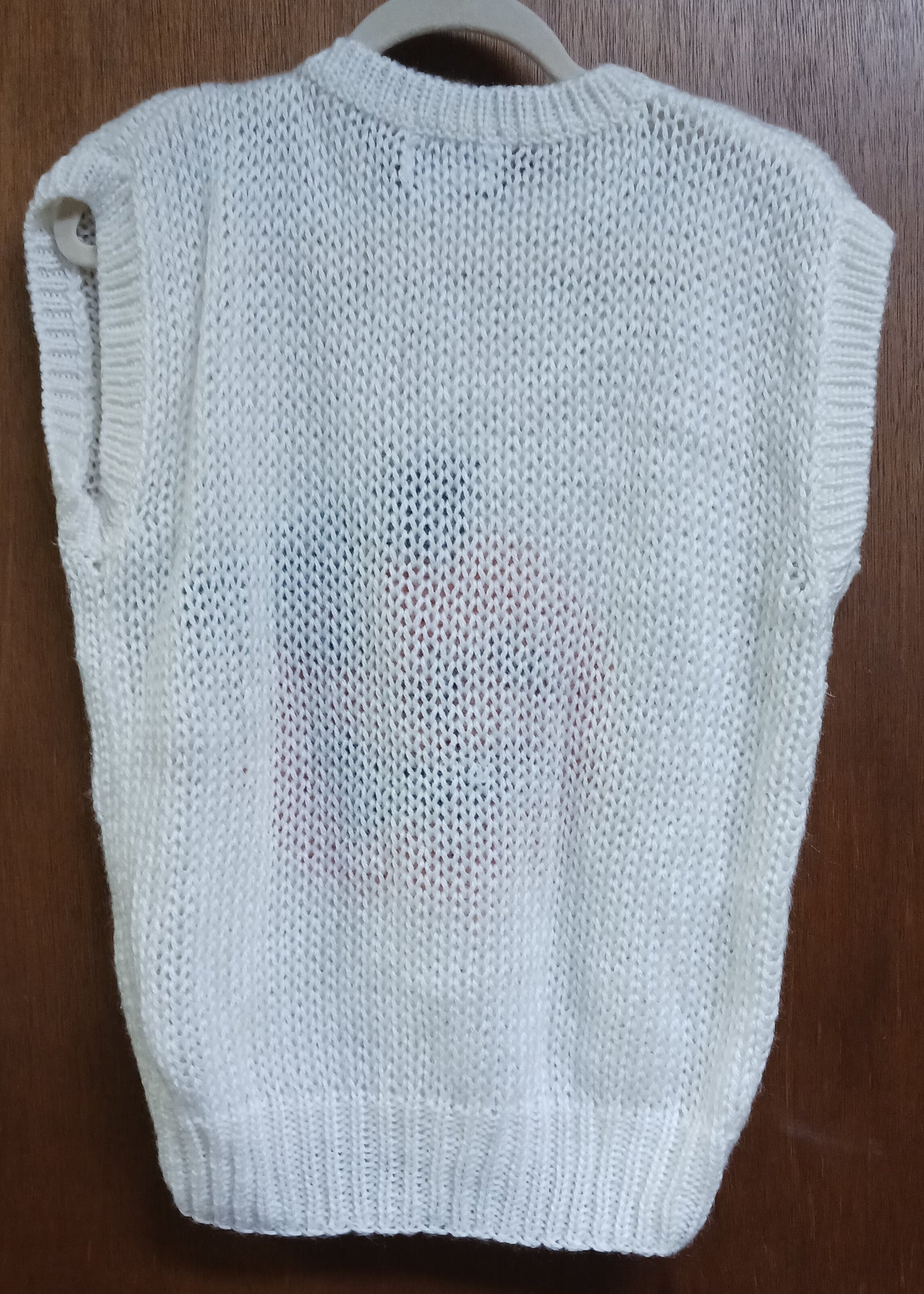Windcrest Vintage Hand Knit Pumpkin Sweater Vest