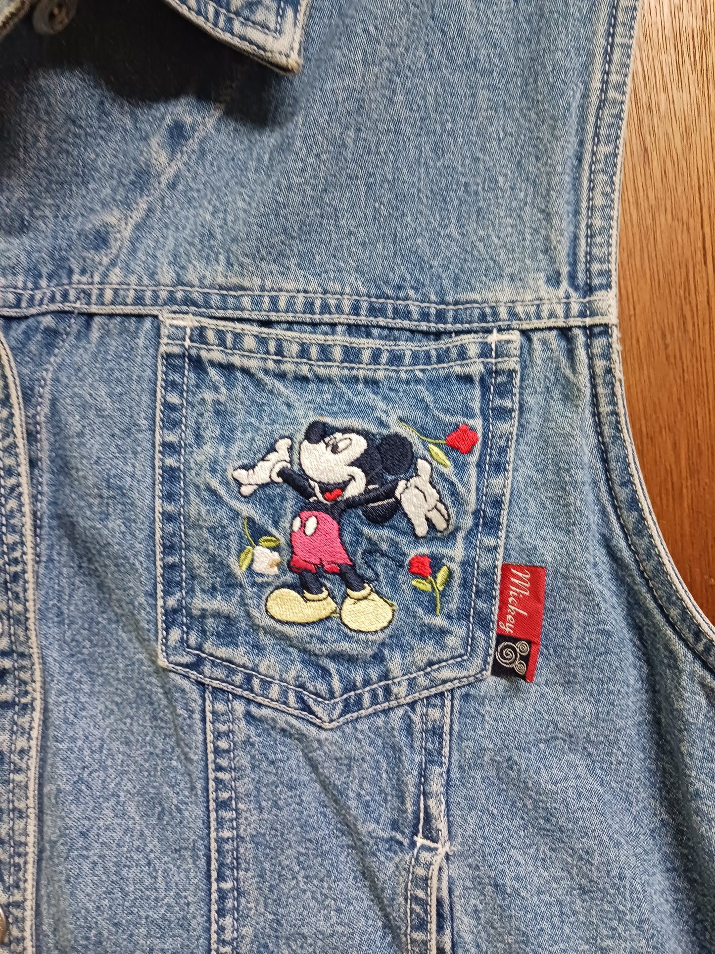 Mickey Unlimited Feelin' Fine Denim Vest Size 3XL