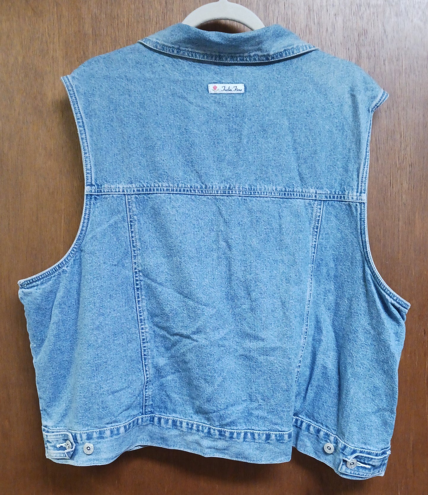 Mickey Unlimited Feelin' Fine Denim Vest Size 3XL