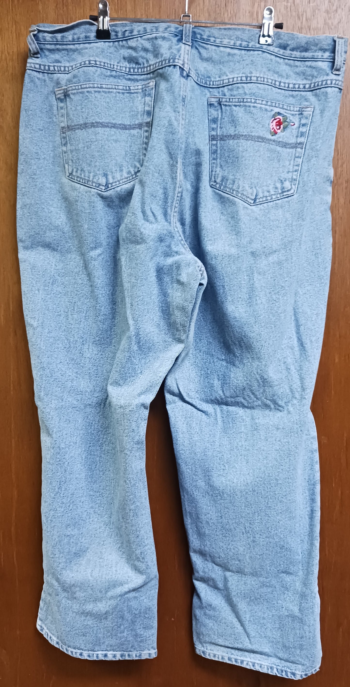 Venezia Jeans Embroidered Rose Size 20