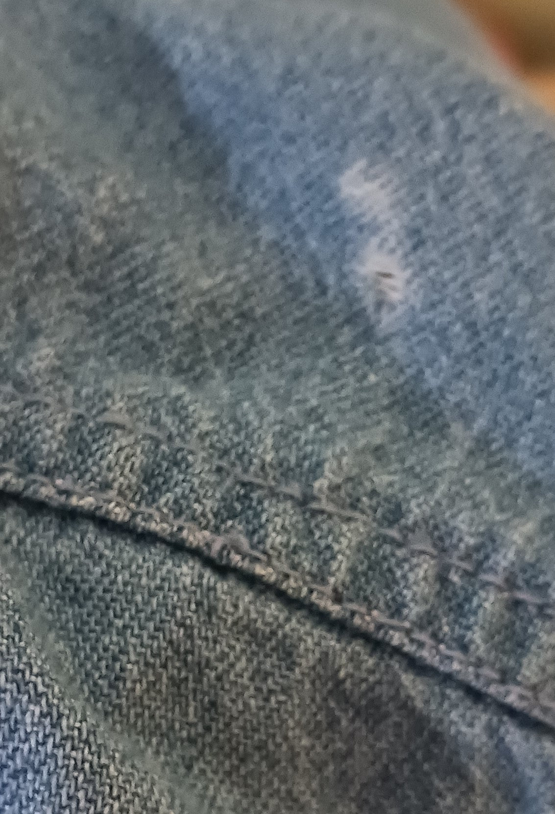 Las Olas Rhinestone Lighthouse Denim Button Up Shirt