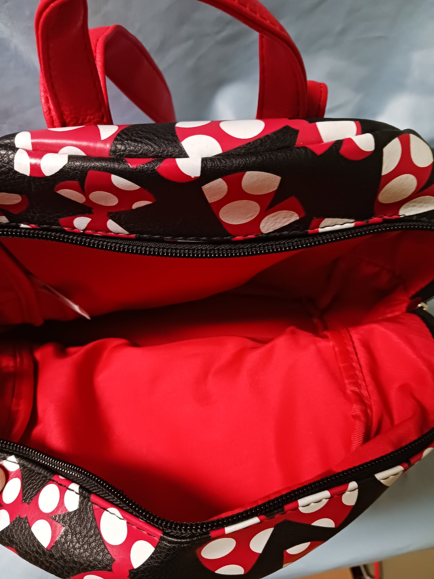 Disney Parks Mini Mouse Mini Backpack with Red Bows