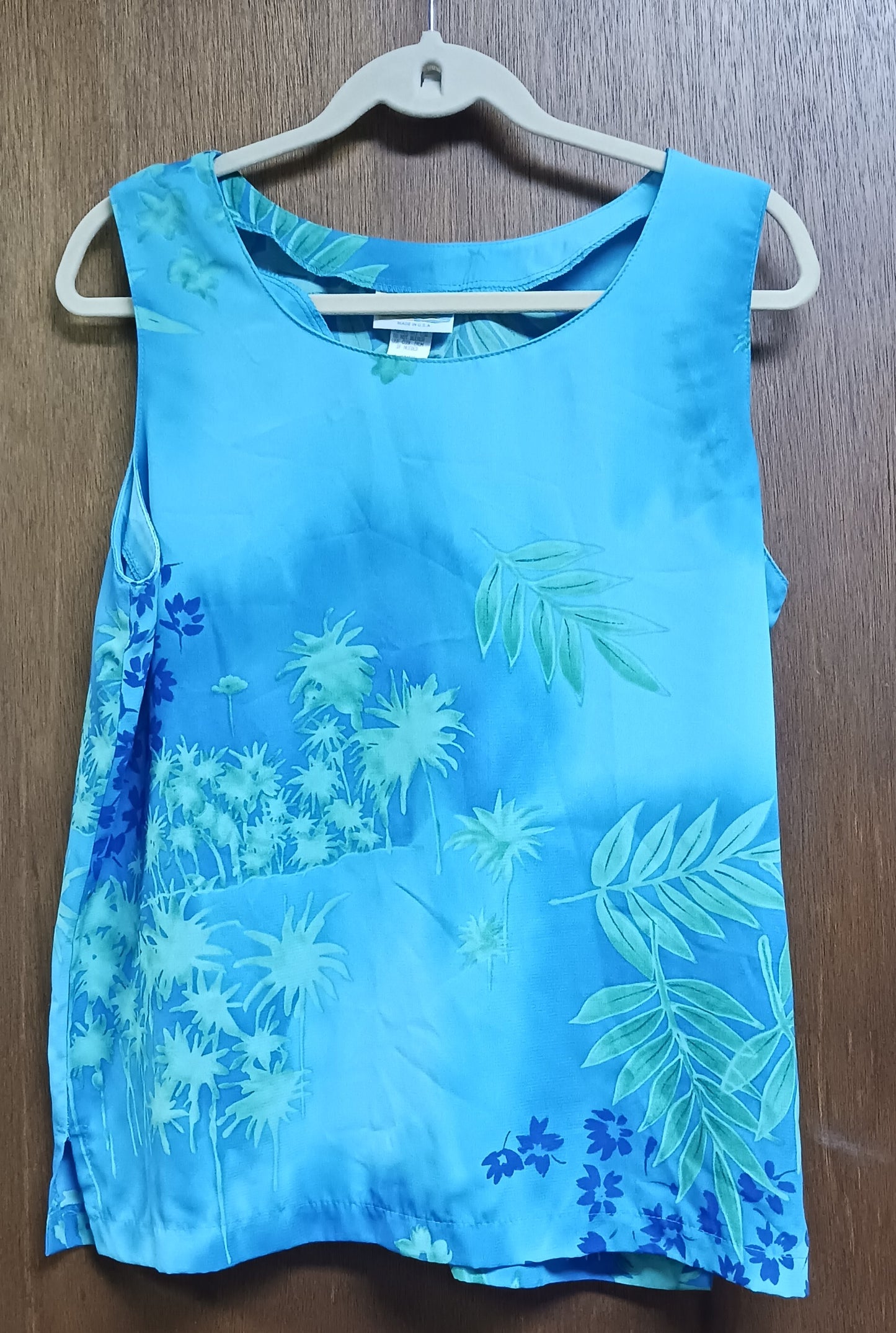 Sea Suns Skirt Top and Sheer Blouse Set Size Large