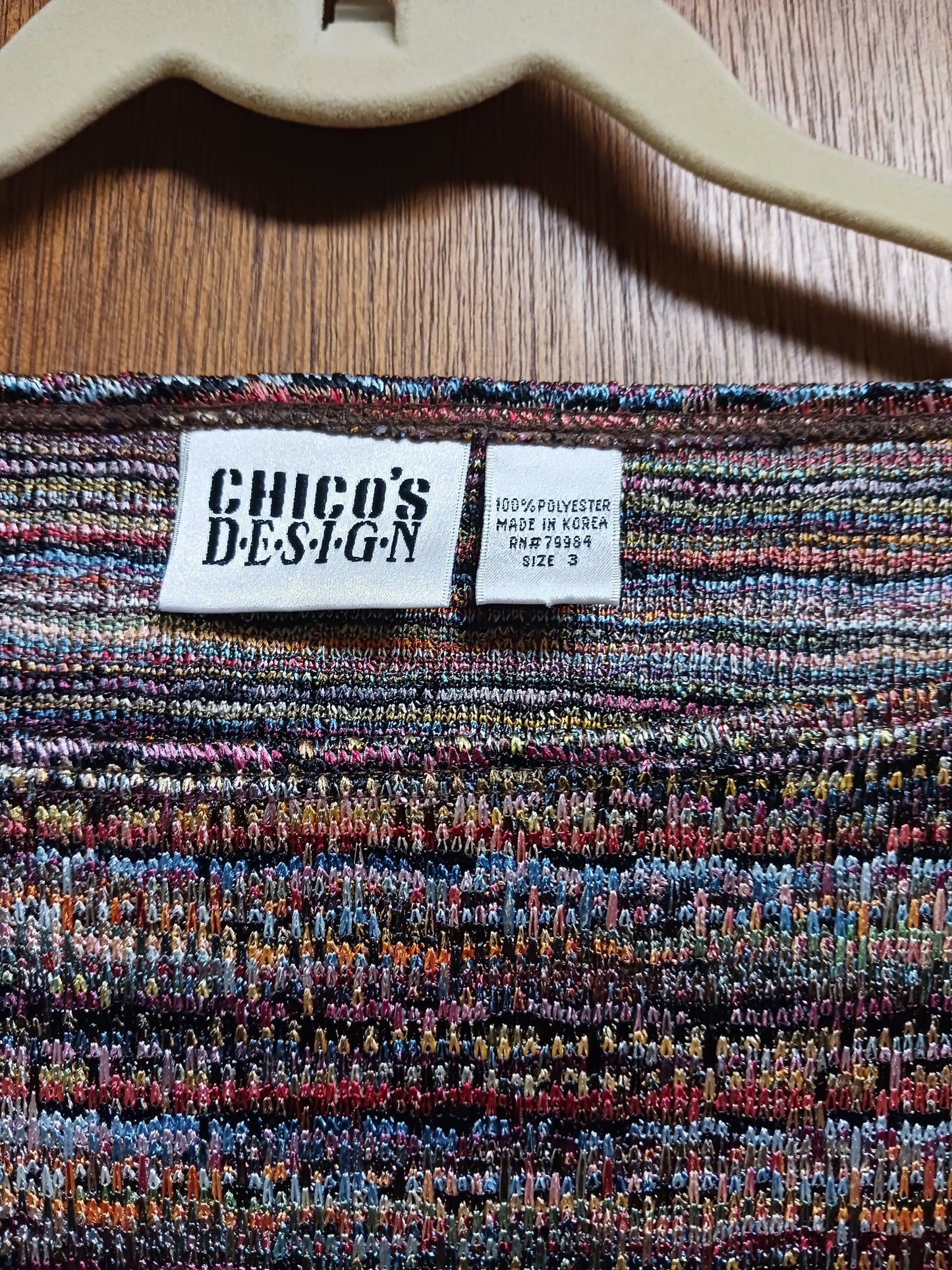Chico's Multicolor Sleeveless Tank Top Size 3