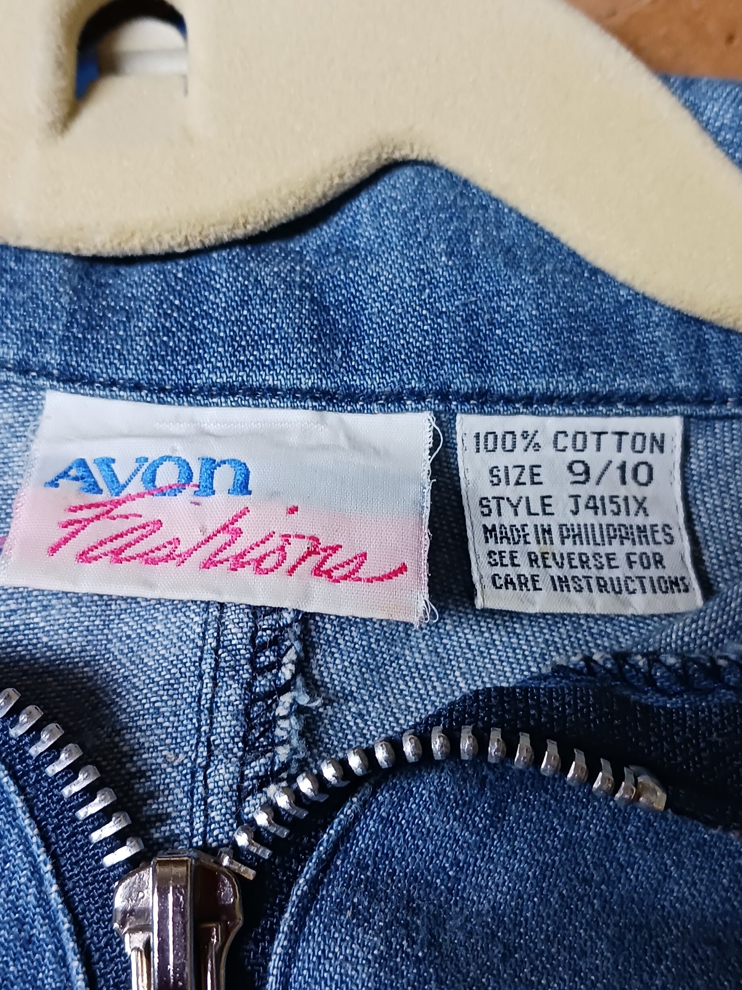 Vintage Avon Fashions Denim Jumpsuit Size 9/10