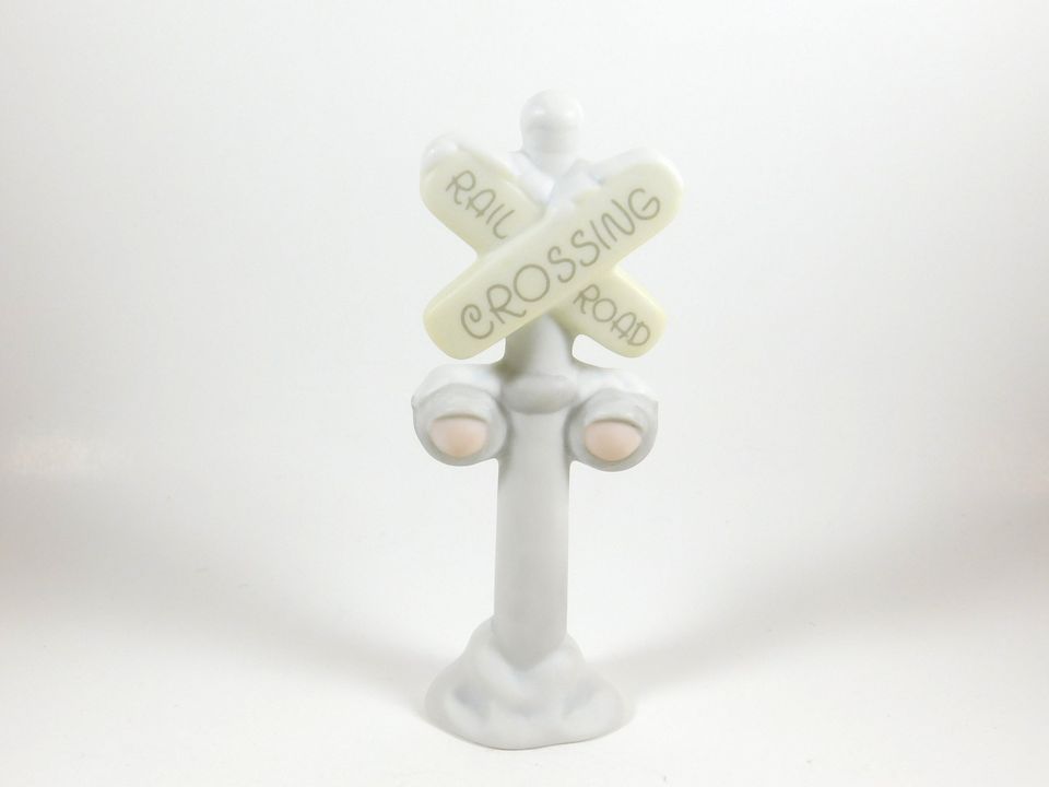 Precious Moments Rail Road Crossing Sign Enesco Figurine 150177
