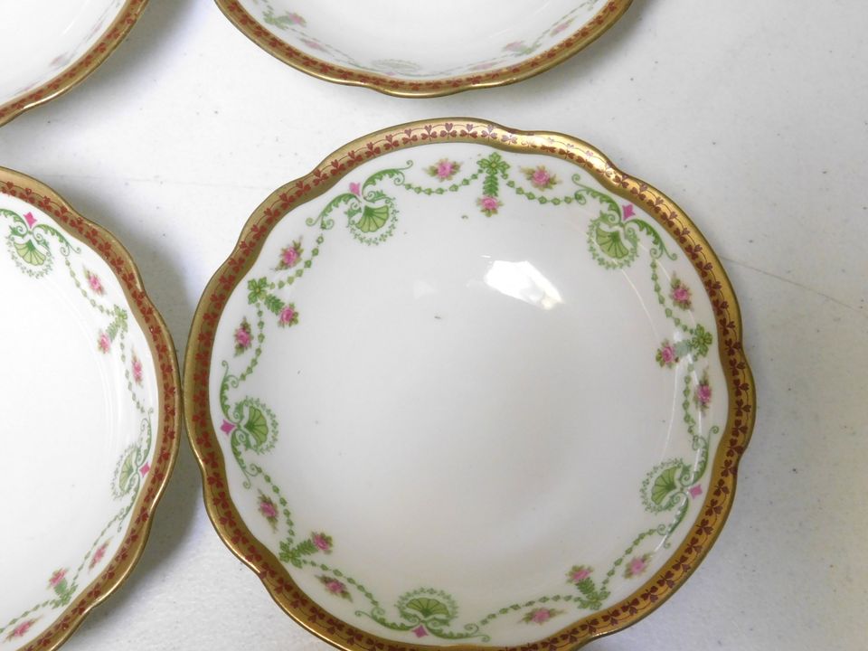 12 Vintage M Z Moritz Zdekauer Hand Painted Bowls