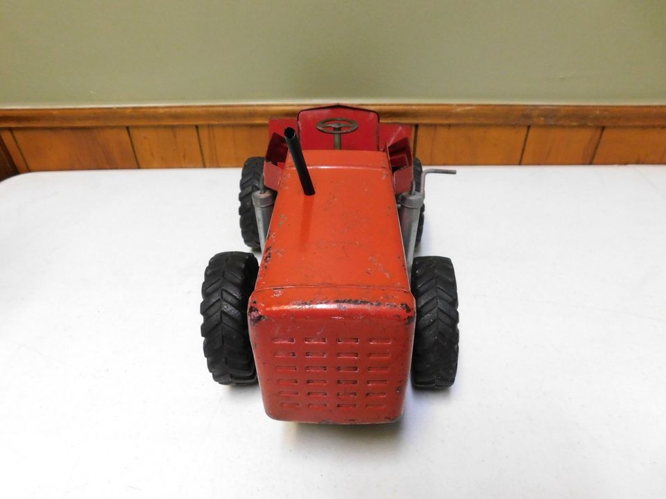 Vintage Red Nylint Power Loader Pressed Steel
