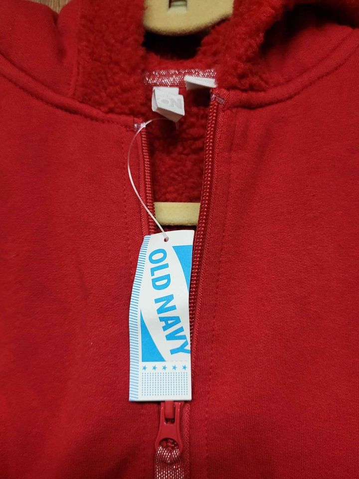 Red Old Navy Girls Sherpa Lined Jacket New