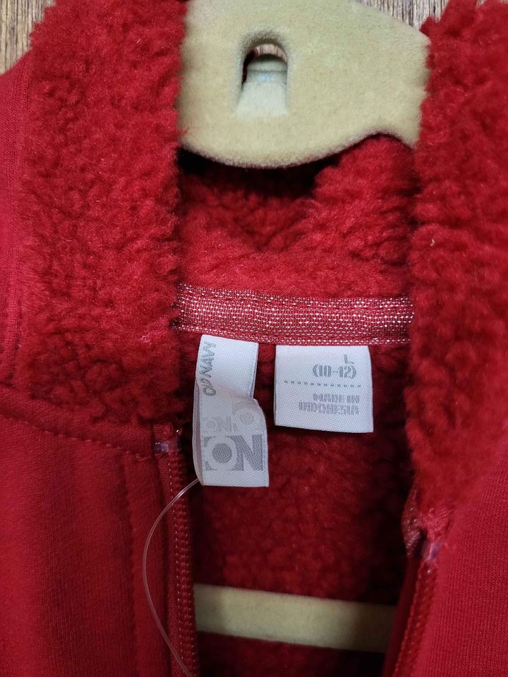 Red Old Navy Girls Sherpa Lined Jacket New