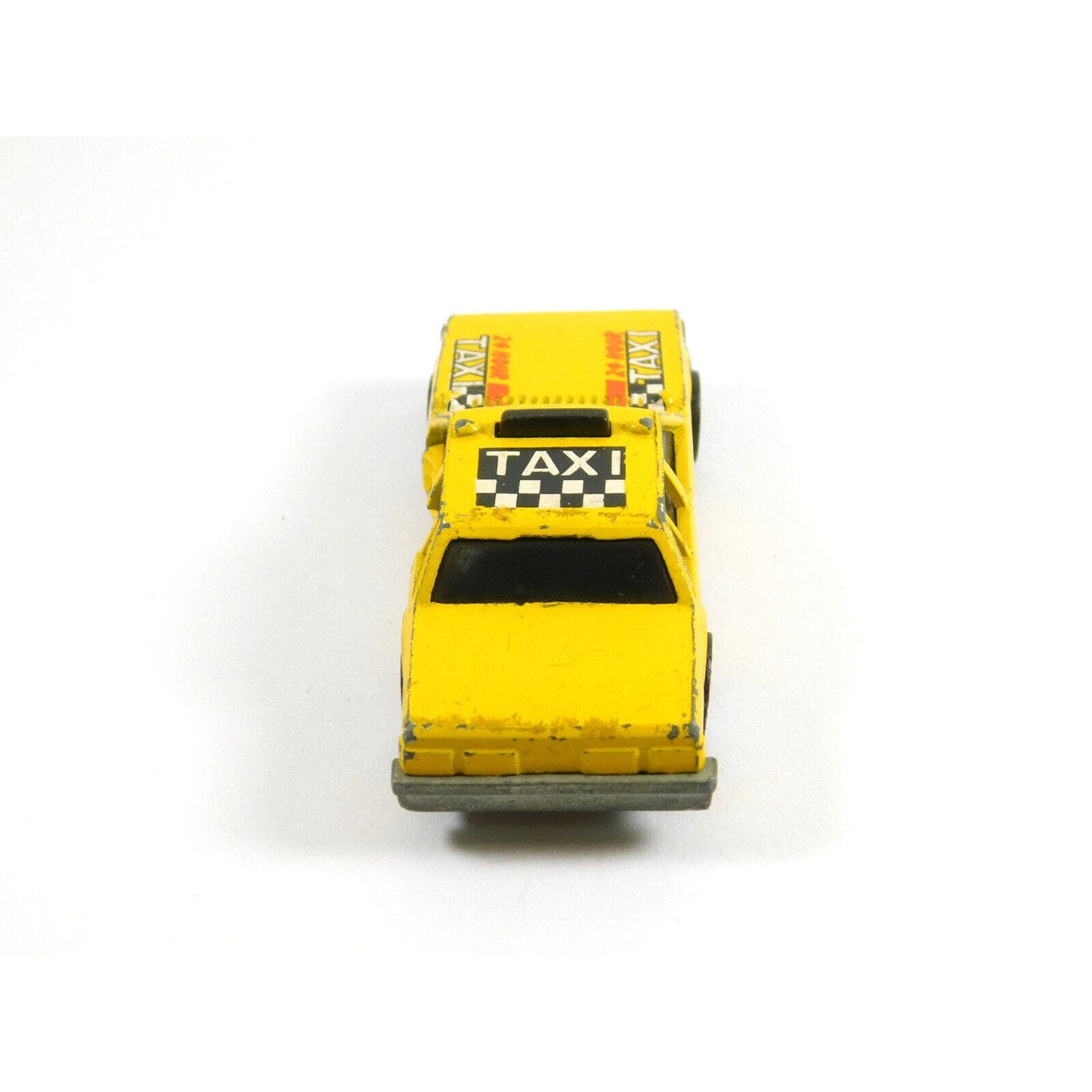 Vintage 1983 Hot Wheels Yellow Taxi Cab Crack Up Super Blaster