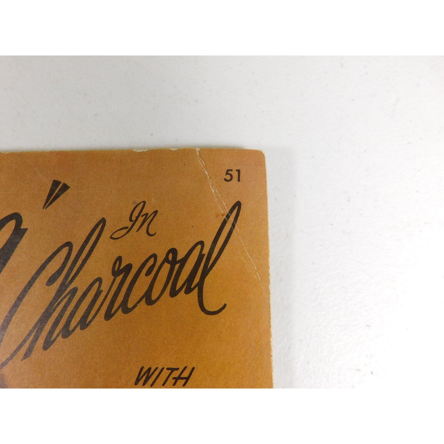 Vintage Drawing in Charcoal with Charles La Salle Art Book