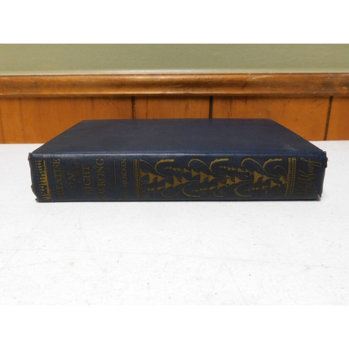 Vintage 1934 H. L. Mencken Treatise On Right & Wrong First Edition Book