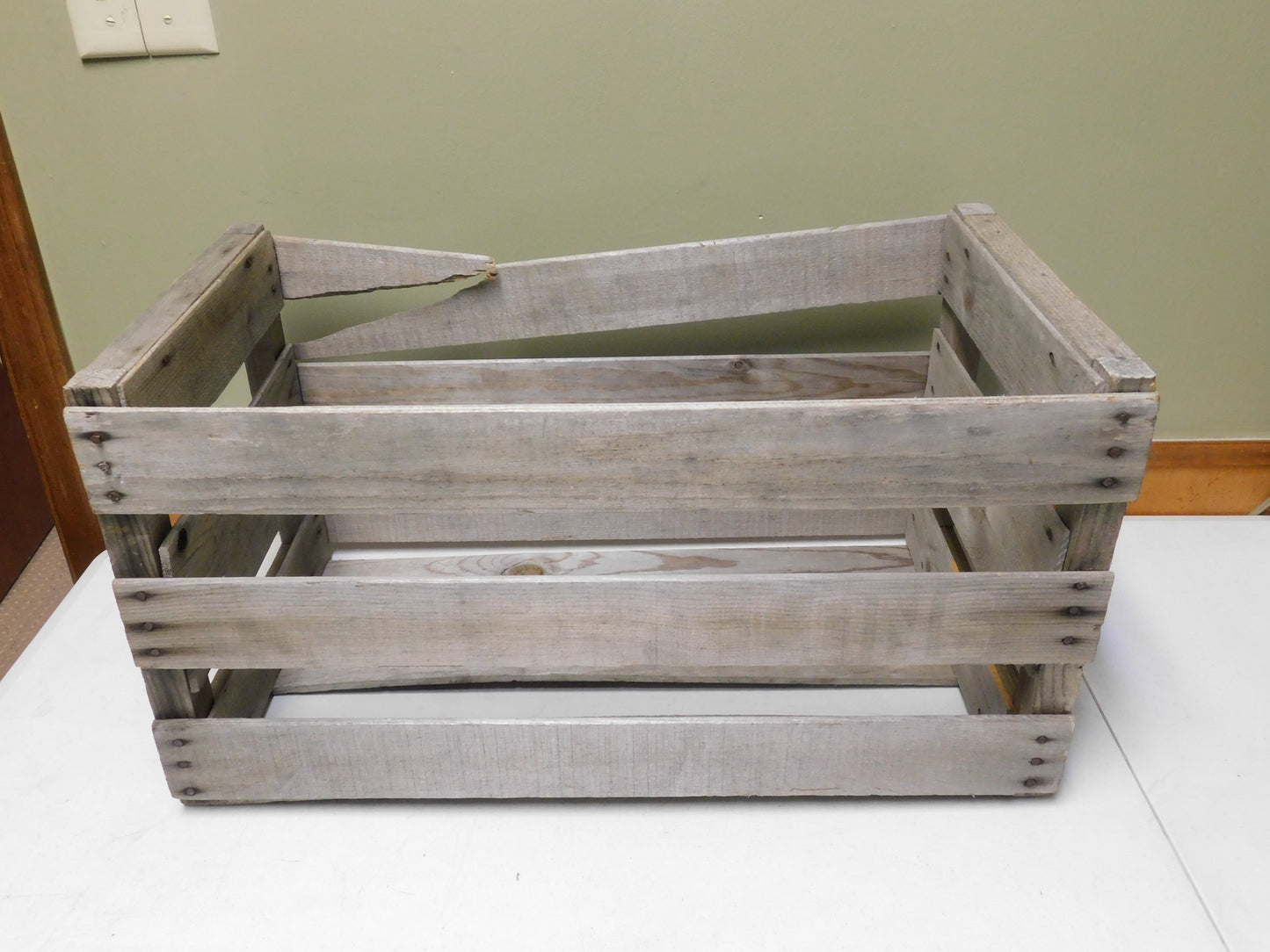 Vintage Niki Melons Wooden Crate Parts or Repair
