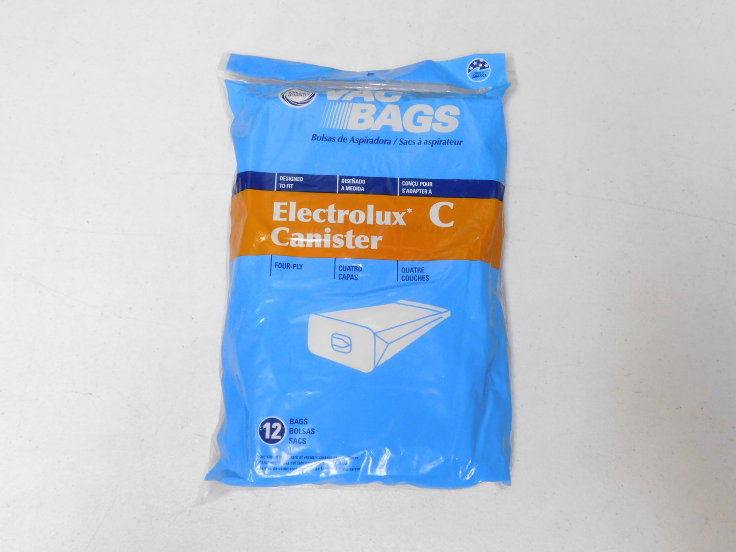 DVC Home Care Electrolux Style C Canister Vacuum Bags - Pack of 12