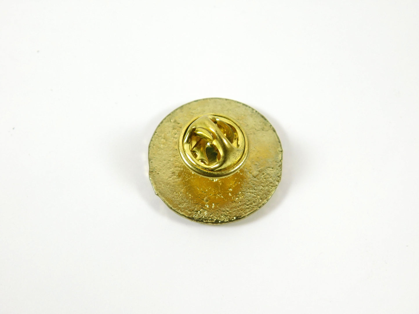 Vintage Gold Tone Basketball Lapel Pin