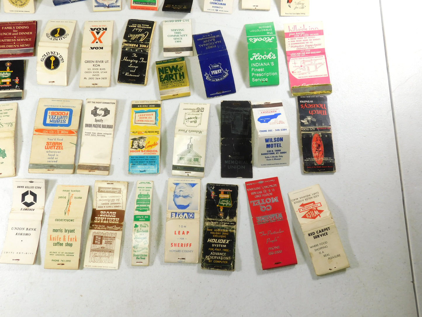 Lot of Vintage Empty Matchbooks Advertisements