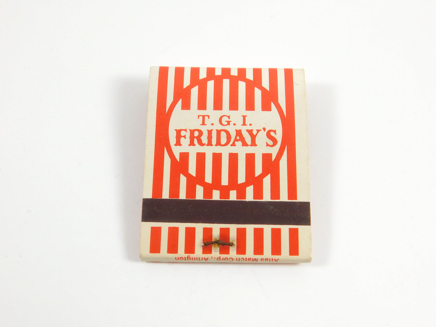 Vintage TGI Friday's Red and White Advertising Matchbook