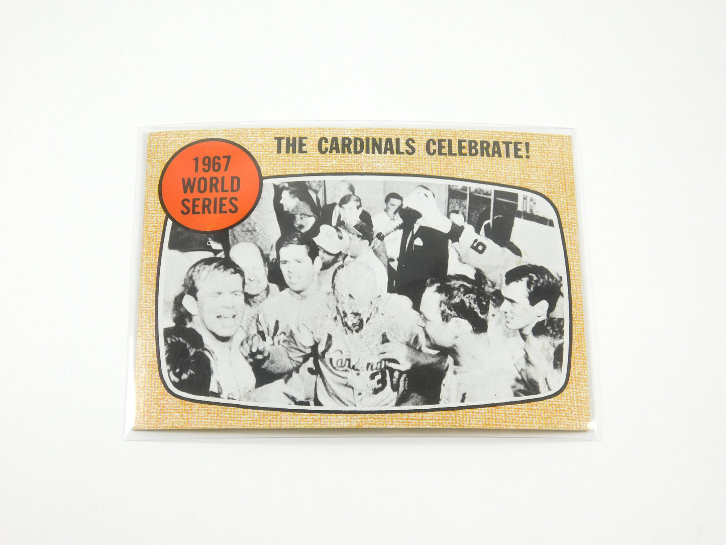 Two Vintage Topps Baseball Cards 1967 World Series Cardinals Celebrate! Yaz