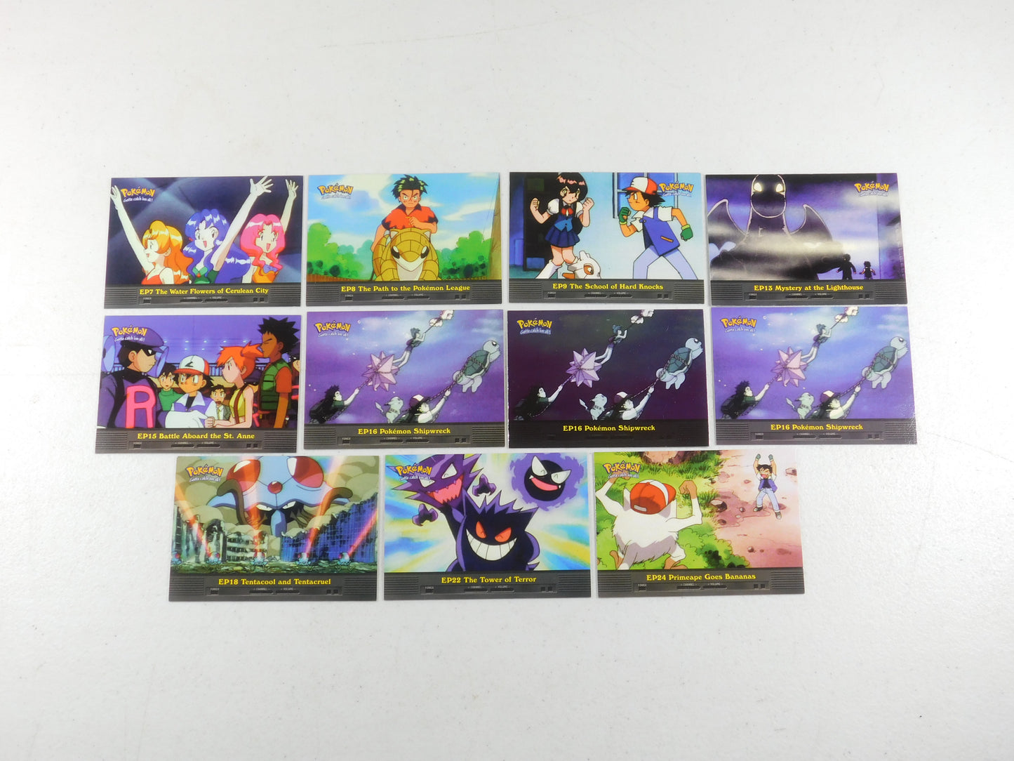 11 Pokemon Topps Collectible Episode Cards