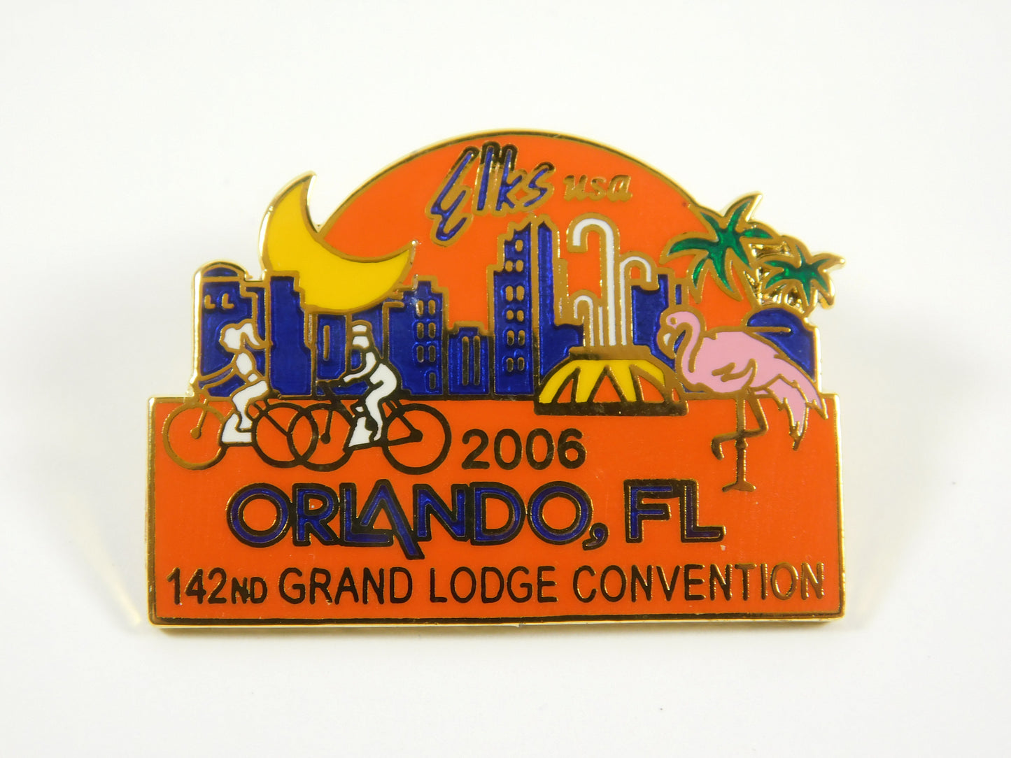 2006 Elks USA Orlando FL 142nd Grand Lodge Convention Lapel Pin
