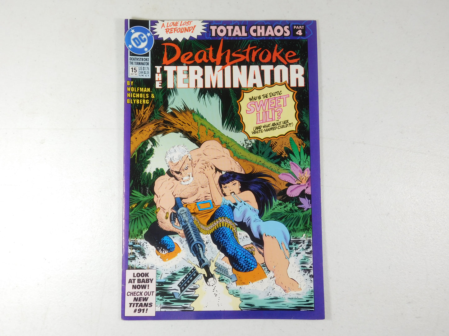 1992 Deathstroke the Terminator Total Chaos Part 4 Oct #15