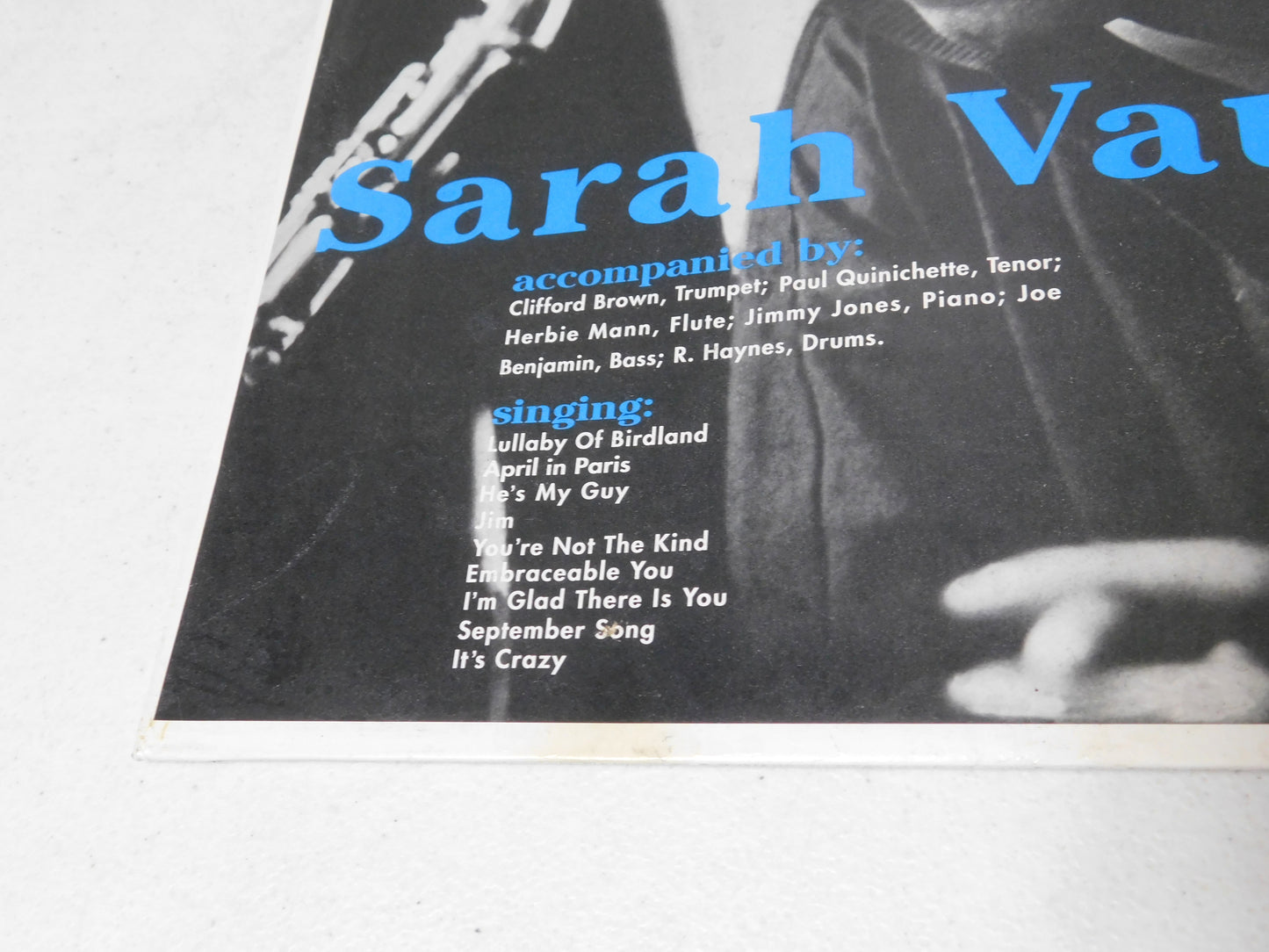 Sarah Vaughn with Clifford Brown Vinyl Record