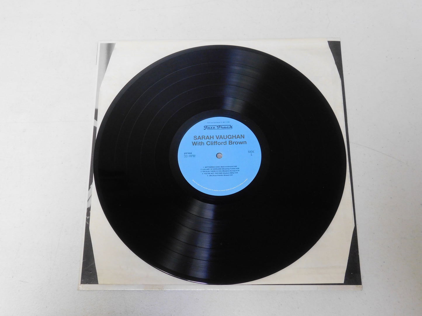 Sarah Vaughn with Clifford Brown Vinyl Record