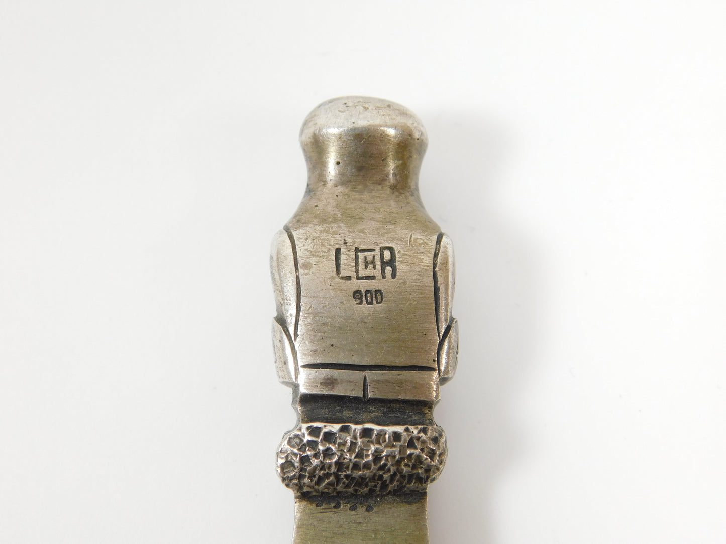Vintage Metal 900 Silver Peruvian Aztec Mayan Bottle Opener