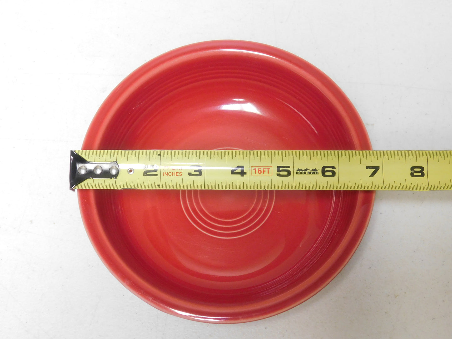 5 Red Fiesta Bowls 6 3/4" Wide