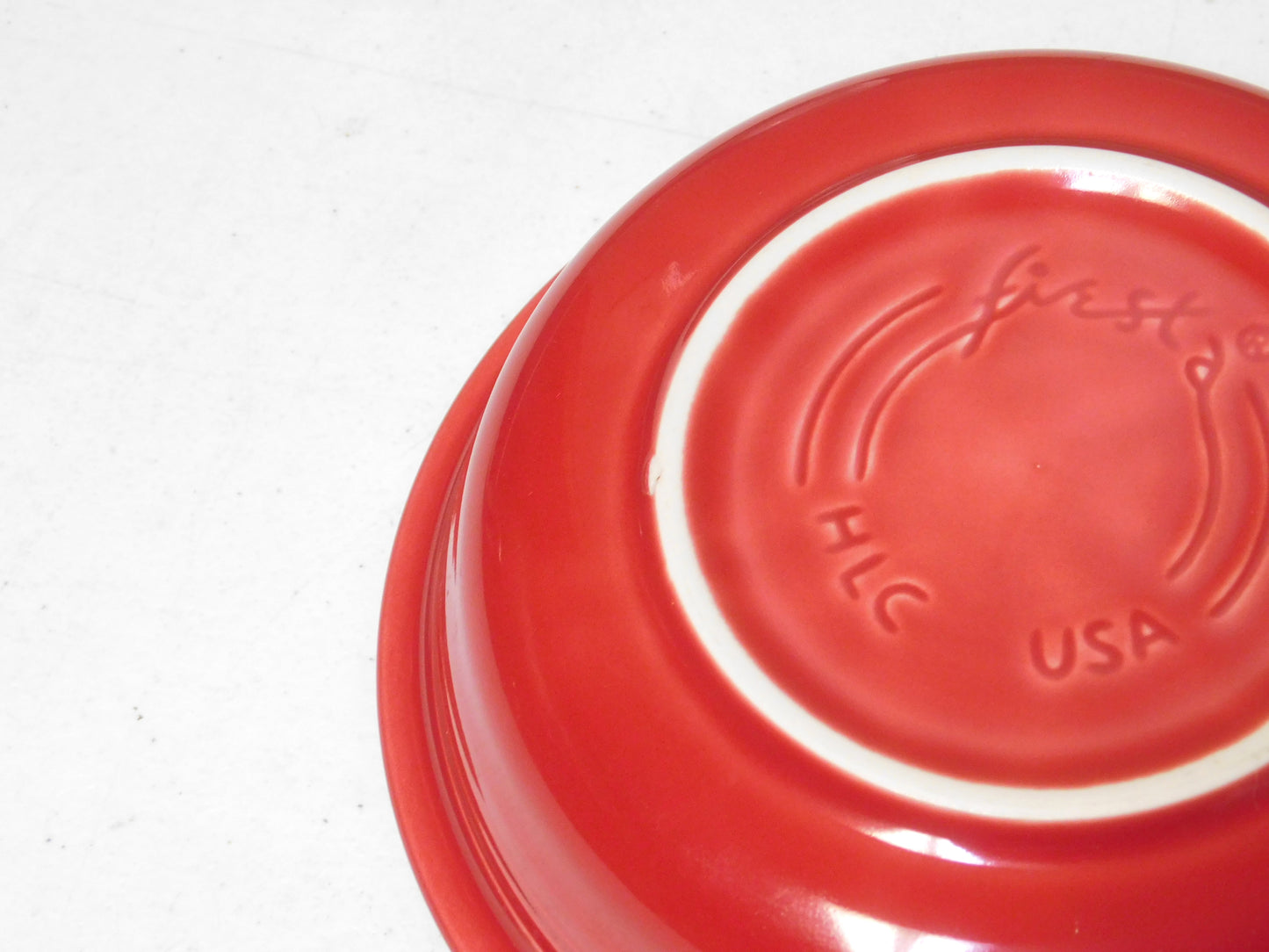 5 Red Fiesta Bowls 6 3/4" Wide