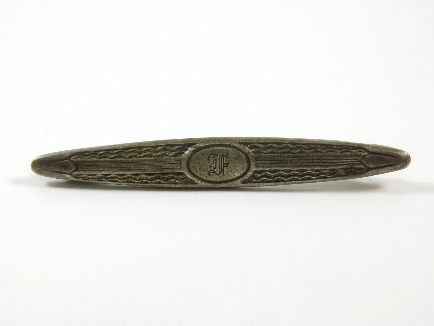 Vintage Sterling Silver Fonts Lingerie Clip Brooch Pin