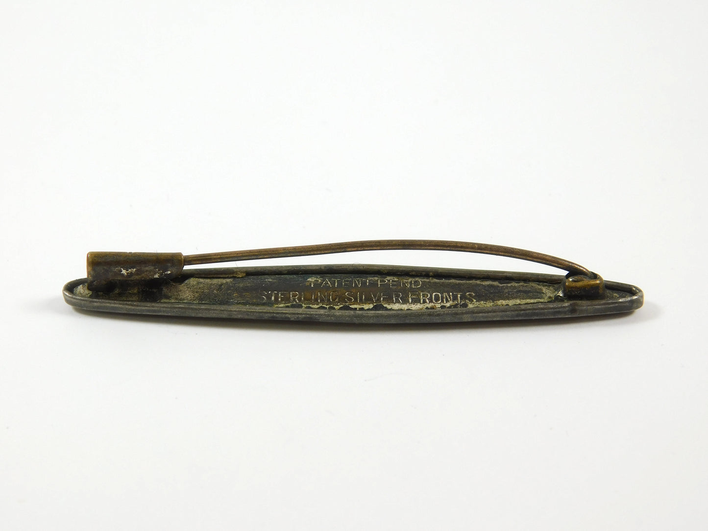 Vintage Sterling Silver Fonts Lingerie Clip Brooch Pin