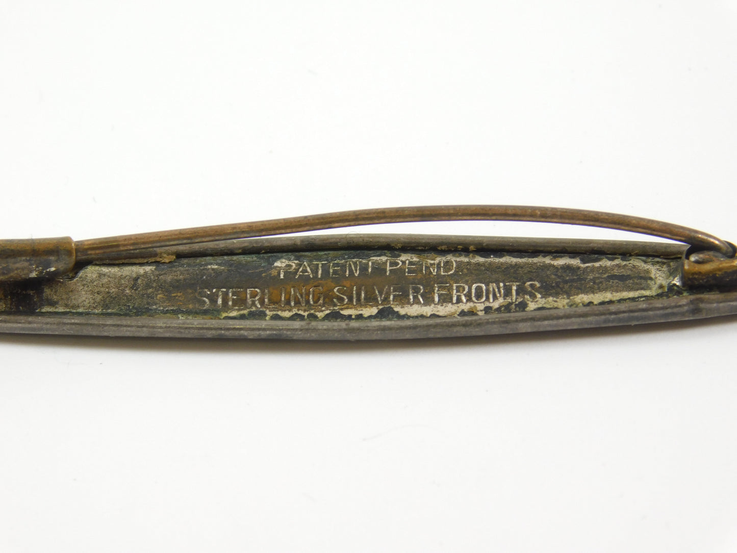 Vintage Sterling Silver Fonts Lingerie Clip Brooch Pin