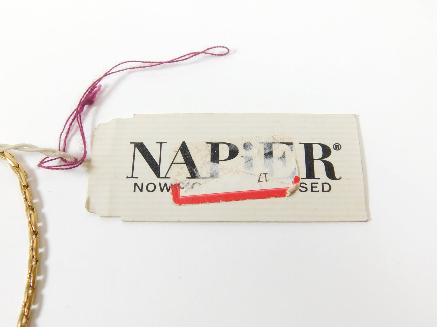 Napier Gold Tone 16" Hammered Choker Necklace